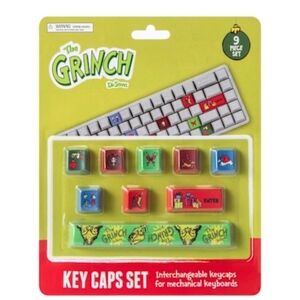 Dr. Seuss The Grinch Key Caps Set - Red, Green, Blue